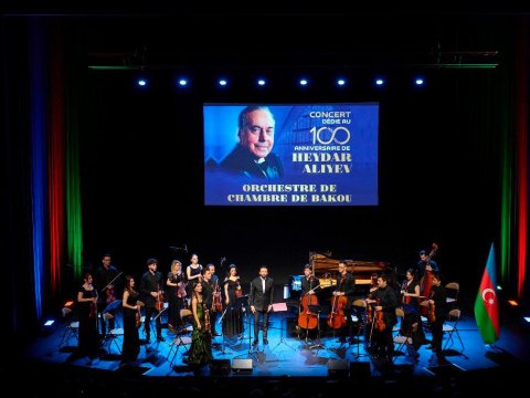 Strasburqda Heydər Əliyevin yubileyinə həsr olunan musiqi gecəsi - FOTOLAR