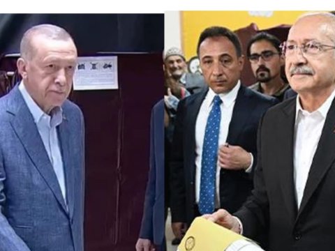 Ərdoğan və Kılıçdaroğlu səs verdilər - VİDEO+FOTOLAR