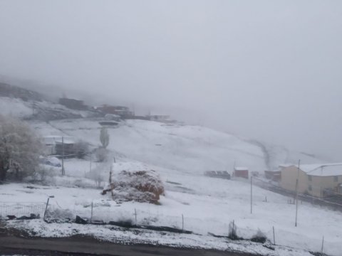 Rayonlara qar yağır - FOTOLAR