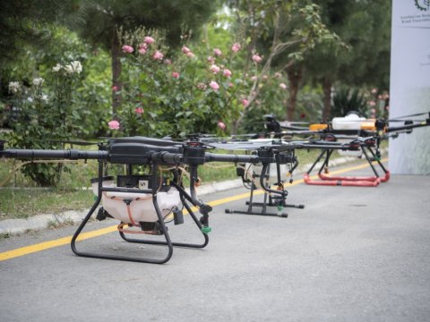 Fermerlər PUA-lardan istifadə qaydalarını öyrənirlər - FOTOLAR