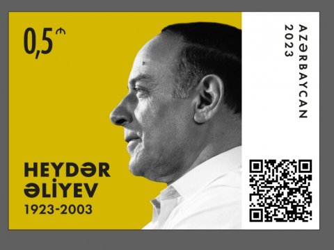 Almaniyada Heydər Əliyevlə bağlı poçt markaları hazırlandı