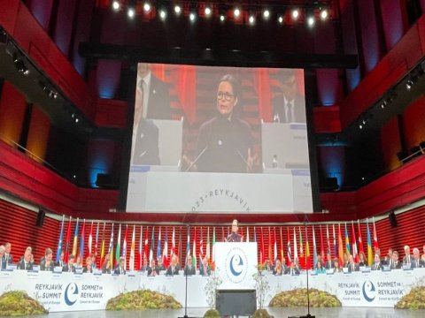 Ceyhun Bayramov zirvə görüşündə iştirak edir