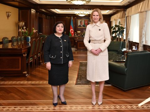 Spiker Ukrayna Ali Radasının sədr müavini ilə görüşüb