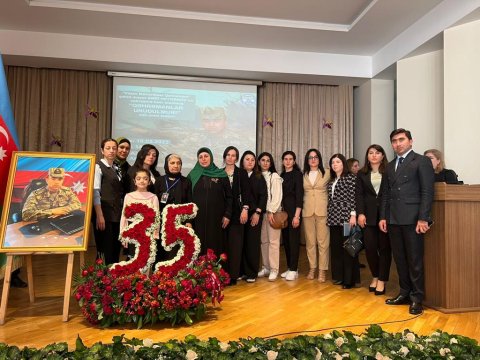 Şəhid mayor Amid Heydərovun xatirəsi yad edildi - FOTOLAR