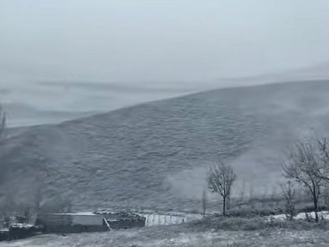 Xınalığa qar yağdı - VİDEO