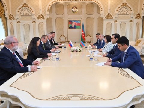 Azərbaycan və Slovakiya spikerləri arasında görüş