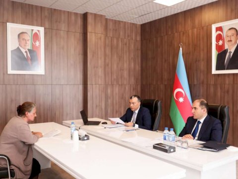 Sahil Babayev Şəkidə vətəndaşları qəbul edib