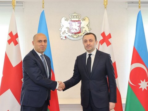 Emin Əmrullayev Qaribaşvili ilə görüşdü 