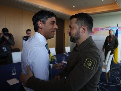 Rişi Sunak Zelenski ilə görüşdü