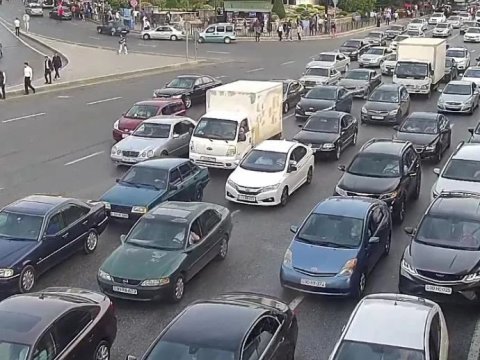 Hazırda tıxac olan yollar...