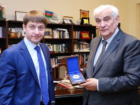 Şimali Qafqaz Federal Universitetinin rektoru ADU-da - FOTOLAR