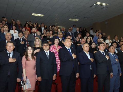 Mangistauda Heydər Əliyevin yubileyi qeyd edildi - FOTOLAR