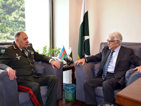 Kərim Vəliyev pakistanlı nazirlə danışıqlar apardı - FOTO