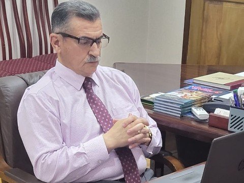 Novruz Aslanov seşiciləri ilə onlayn qəbul keçirib - FOTOLAR