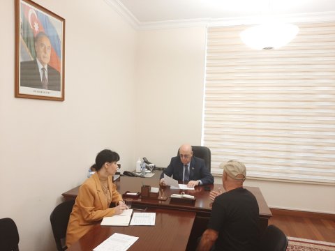 Əhliman Əmiraslanov Milli Məclisdə vətəndaşları qəbul edib - FOTO