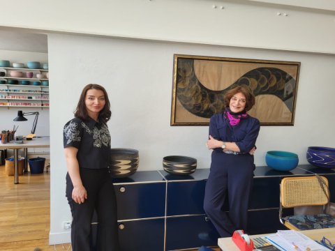 Leyla Abdullayeva ADR nazirinin nəvəsi ilə görüşdü - FOTO