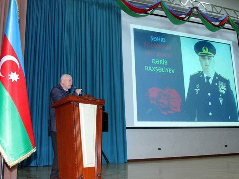 Şəhid zabitin xatirəsi anıldı 