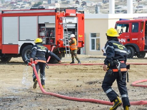 Qaraçuxurda güclü YANĞIN