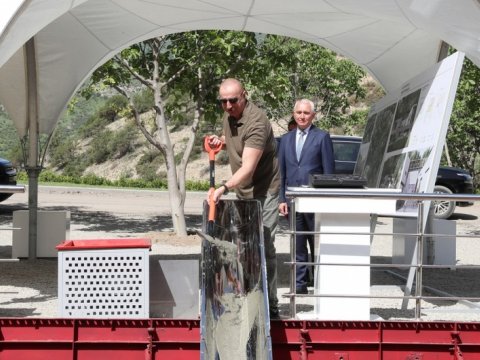 Laçında ilk çoxmənzilli yaşayış məhəlləsinin təməli qoyuldu