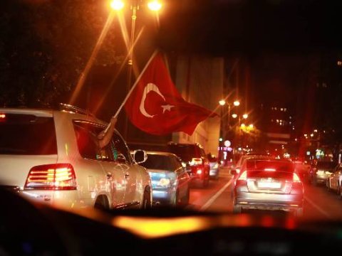 Bakıda Ərdoğanın qələbəsi qeyd olunur - VİDEO