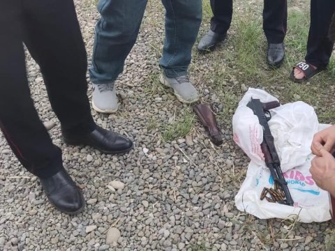 Goranboy sakini avtomat və narkotiklə TUTULDU