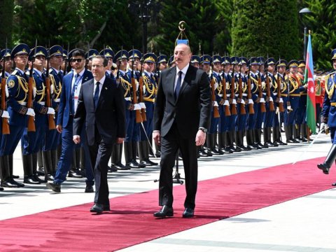 İsrail prezidenti İlham Əliyevlə görüşündən YAZDI