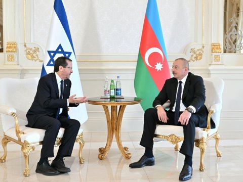 Azərbaycan və İsrail prezidentləri təkbətək GÖRÜŞÜB