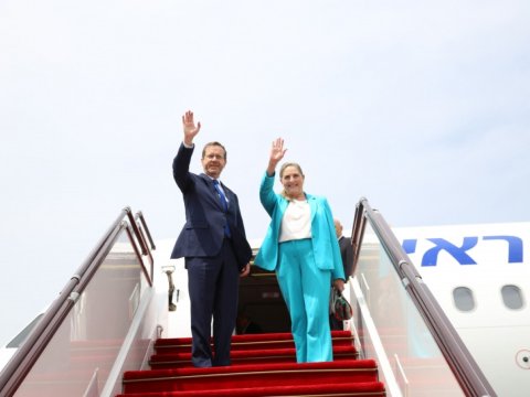 İsrail Prezidentinin Azərbaycana səfəri başa çatdı - FOTOLAR