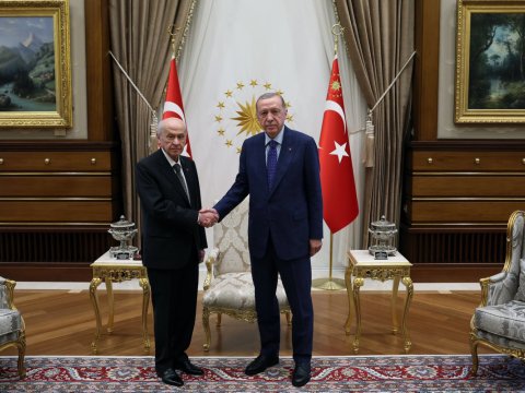 Ərdoğan Baxçalını qəbul etdi 