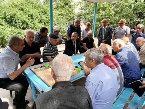 Azay Quliyev seçicilərilə görüş keçirib - FOTOLAR