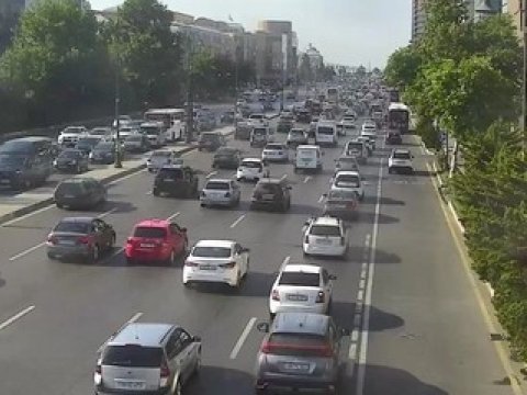Hazırda tıxac olan yollar - SİYAHI