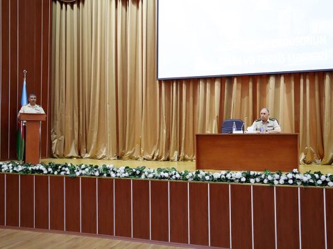 Təlim-toplanışlar başa çatdı - Zakir Həsənov məruzələri dinlədi