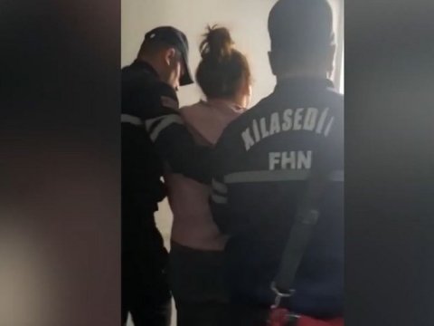 Yaşayış binasında yanğın - Xilasetmə VİDEOSU