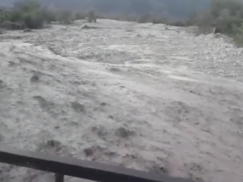 Oğuza doludan sonra sel gəldi 