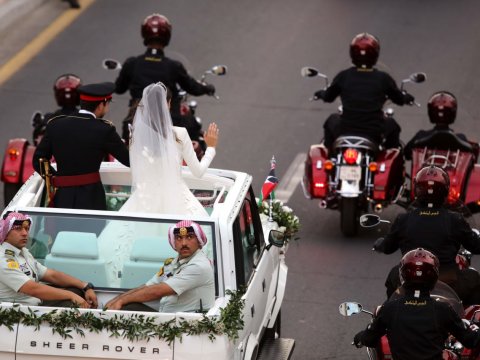 Şahzadənin toyu oldu - Xanım Bayden də iştirak etdi (FOTOLAR)