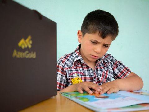 “AzerGold” Daşkəsəndə uşaqlar üçün aksiya keçirib - FOTOLAR