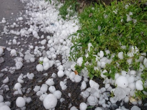 Rayonlara leysan yağıb, dolu düşüb 