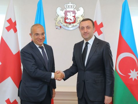 Mikayıl Cabbarov Qaribaşvili ilə görüşdü