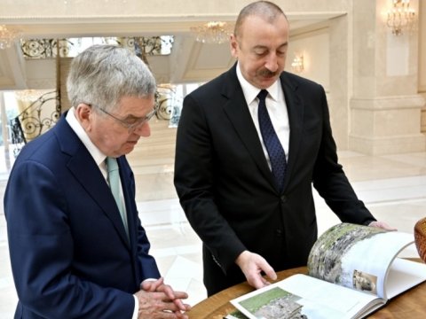 İlham Əliyevə mükafat təqdim edildi