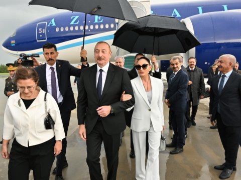 İlham Əliyev  və xanımı Türkiyədə səfərdədir - FOTOLAR