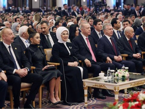 İlham Əliyev və xanımı Ərdoğanın andiçmə mərasimində - YENİLƏNİB