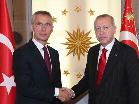 Ərdoğan Stoltenberqi qəbul etdi