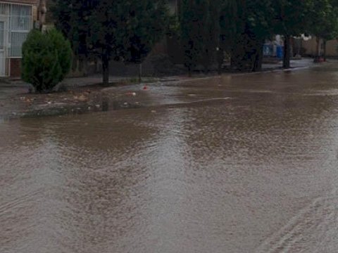 Gəncəyə sel gəldi