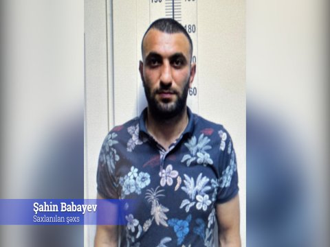 Bakıda silahlı şəxs ələ keçdi - VİDEO