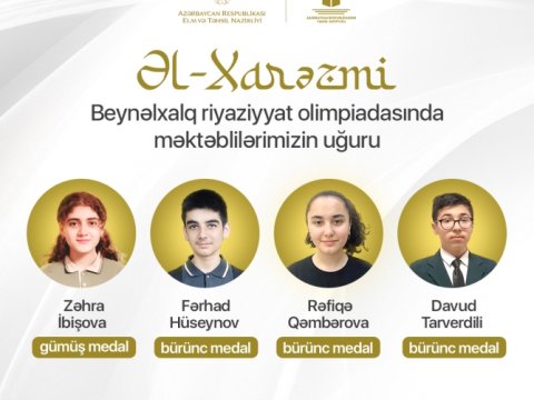 Məktəblilərimiz beynəlxalq olimpiadada uğurla çıxış edib