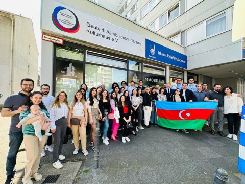 Kölndə azərbaycanlı tələbələrlə görüş olub - FOTOLAR