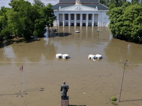 Xerson su altında qaldı