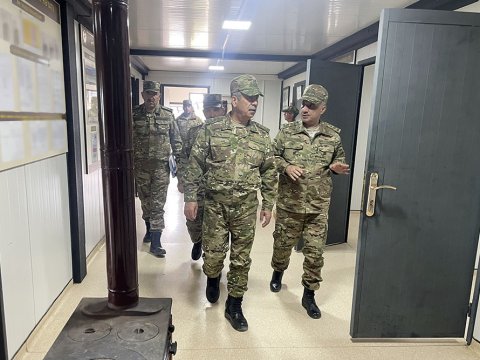 Azad edilmiş ərazilərdə yeni hərbi obyektlər istifadəyə verildi - FOTOLAR