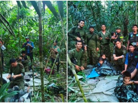 4 uşaq cəngəllikdə 40 gün sağ qaldı 