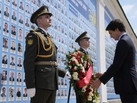 Kanadanın Baş naziri yenidən Kiyevdə